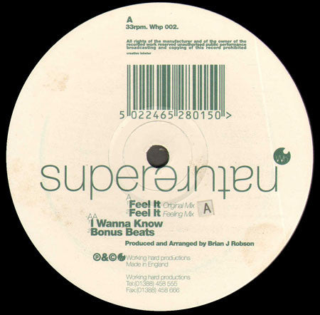 Supernature : Feel It (12")