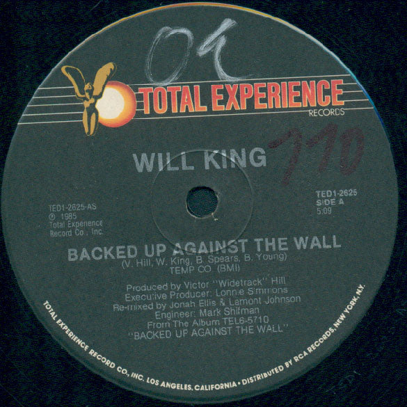 Will King : Backed Up Against The Wall (12", Single)
