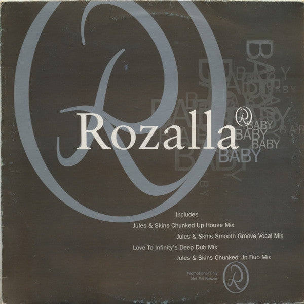Rozalla : Baby (12", Promo)