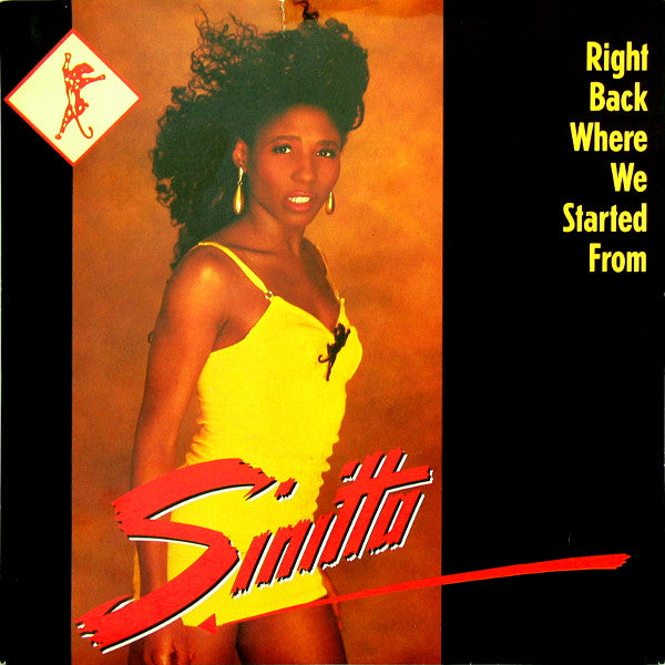 Sinitta : Right Back Where We Started From (7", Single)