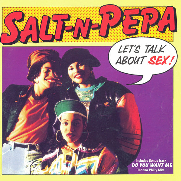 Salt 'N' Pepa : Let's Talk About Sex! (12", Single)