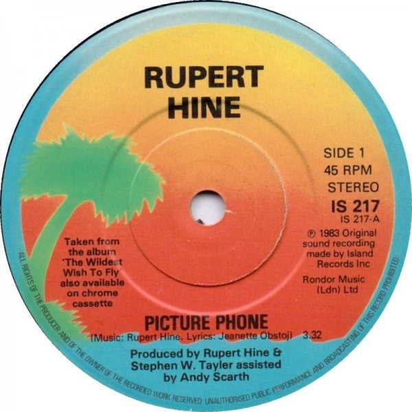 Rupert Hine : Picture Phone (7")