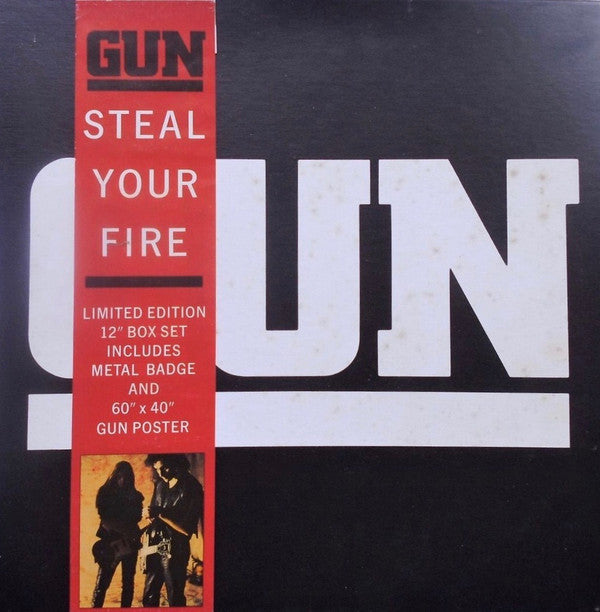 Gun (2) : Steal Your Fire (12", Single, Ltd, Num + Box)