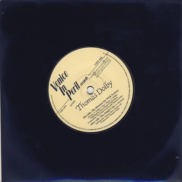 Thomas Dolby : She Blinded Me With Science (7", Single, RE)