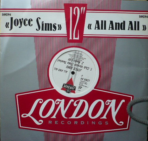 Joyce Sims : All And All (12")