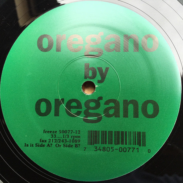 Oregano : Oregano (12",33 ⅓ RPM)