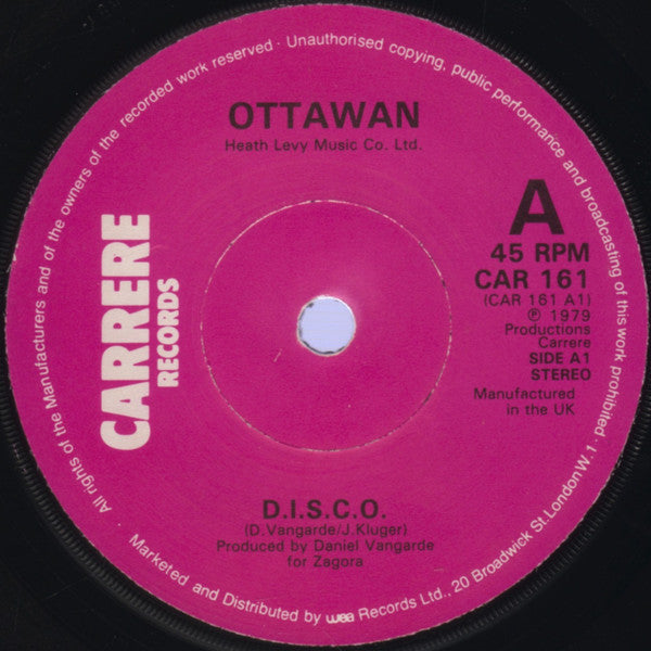 Ottawan : D.I.S.C.O. (7", Sol)