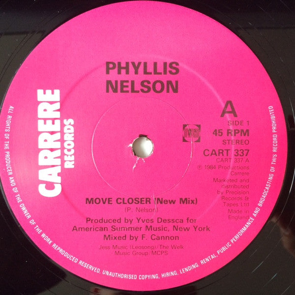 Phyllis Nelson : Move Closer (New Mix) (12")
