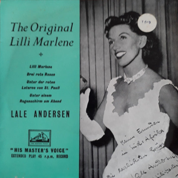 Lale Andersen : The Original Lilli Marlene (7", EP)