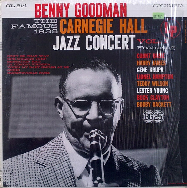 Benny Goodman : The Famous 1938 Carnegie Hall Jazz Concert Vol.1 (LP, Album, Mono, RE)