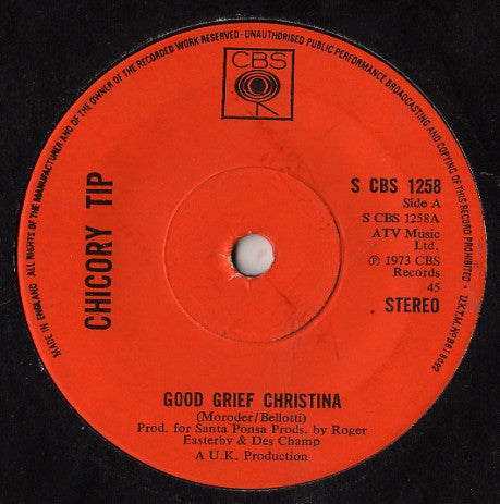 Chicory Tip : Good Grief Christina (7",45 RPM,Single)