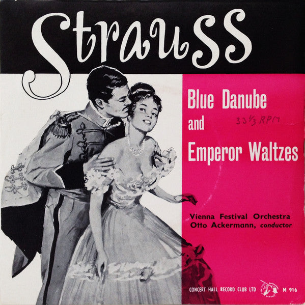 Johann Strauss Jr., Wiener Festspielorchester, Otto Ackermann : Blue Danube And Emperor Waltzes (7")