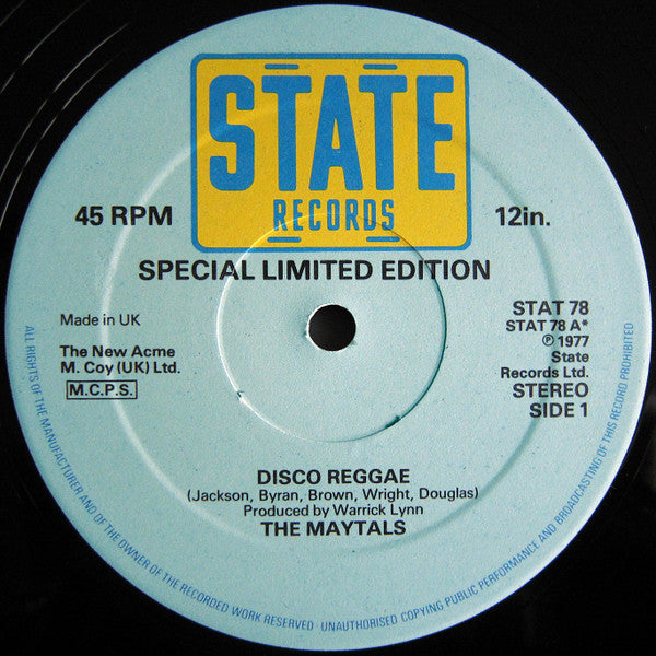 Maytals, The : Disco Reggae (12",45 RPM,Limited Edition)