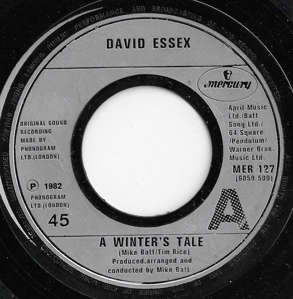 David Essex : A Winter's Tale (7", Single)