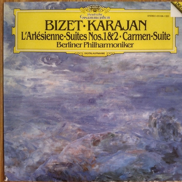 Georges Bizet / Herbert von Karajan, Berliner Philharmoniker : L'Arlésienne-Suites Nos. 1 & 2 • Carmen-Suite (LP,Stereo)