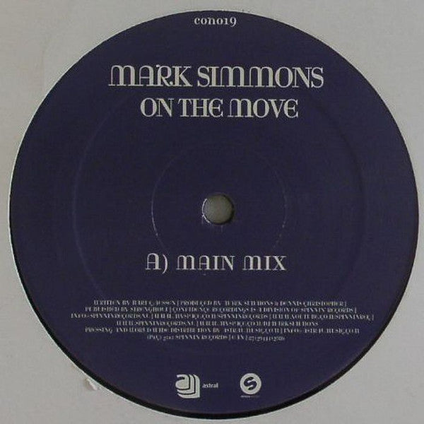Mark Simmons : On The Move (12",Single Sided)