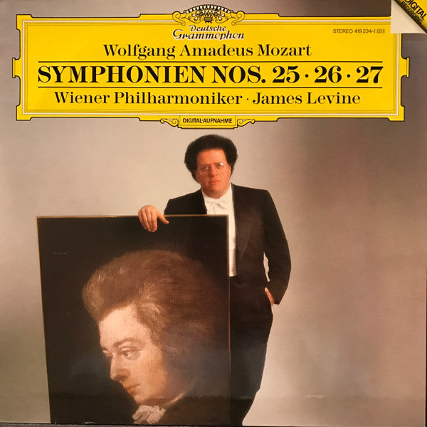 Wolfgang Amadeus Mozart, Wiener Philharmoniker, James Levine (2) : Symphonien Nos. 25, 26, 27 (LP,Stereo)