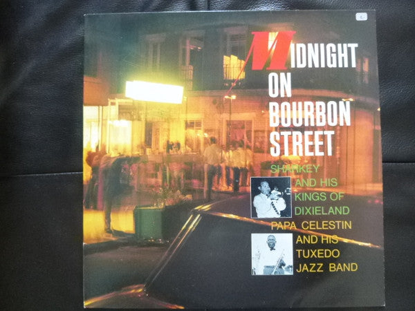 Sharkey And His Kings Of Dixieland, Papa Celestin And His Tuxedo Jazz Band : Midnight On Bourbon Street (LP)