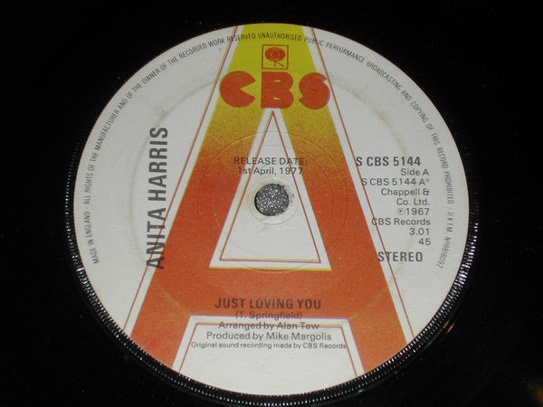 Anita Harris : Just Loving You (7",45 RPM,Single,Promo,Reissue,Stereo)