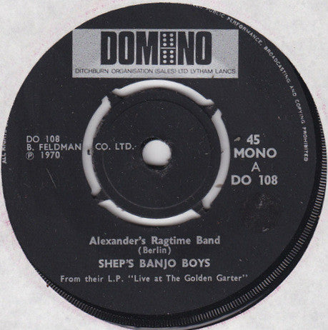 Sheps Banjo Boys : Alexander's Ragtime Band  (7", Single, Mono)