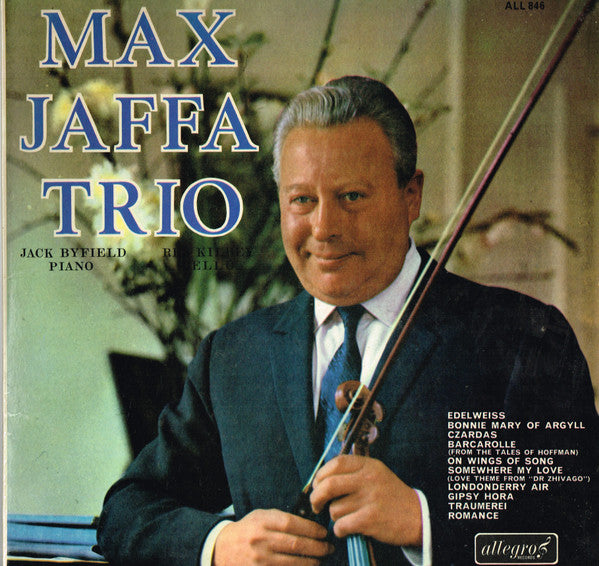 The Max Jaffa Trio : The Max Jaffa Trio (LP, Album, Mono)