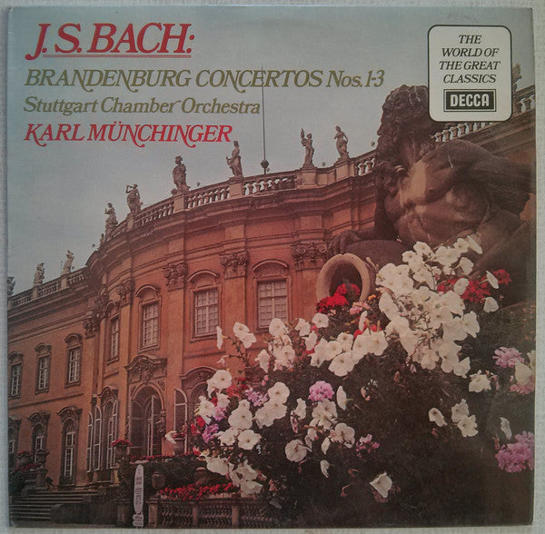 Johann Sebastian Bach : Stuttgarter Kammerorchester, Karl Münchinger : Brandenburg Concertos Nos. 1-3 (LP, Album, RE)