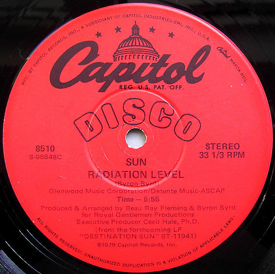 Sun (7) : Radiation Level (12",33 ⅓ RPM)