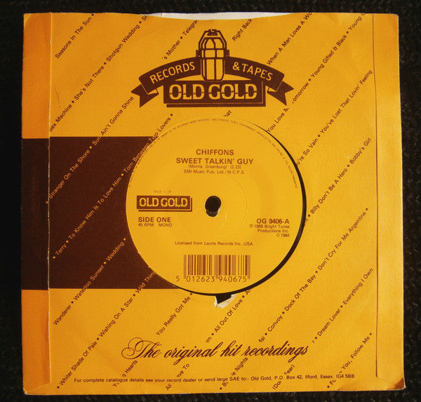 The Chiffons : Sweet Talking Guy / He's So Fine (7", RE)