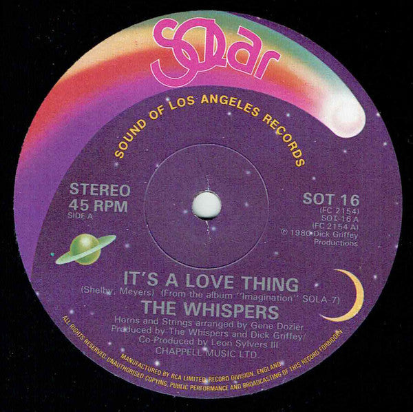 The Whispers : It's A Love Thing (12")