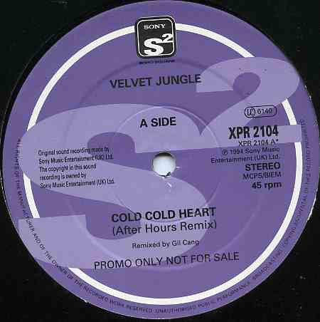 Velvet Jungle : Cold Cold Heart (12", Promo)