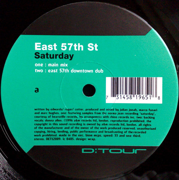 East 57th St. : Saturday (12")