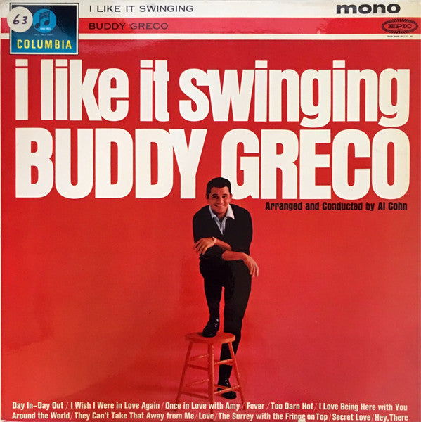 Buddy Greco : I Like It Swinging (LP, Album, Mono)