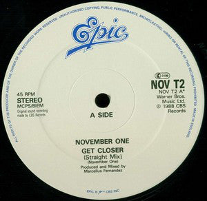 November One : Get Closer (12")