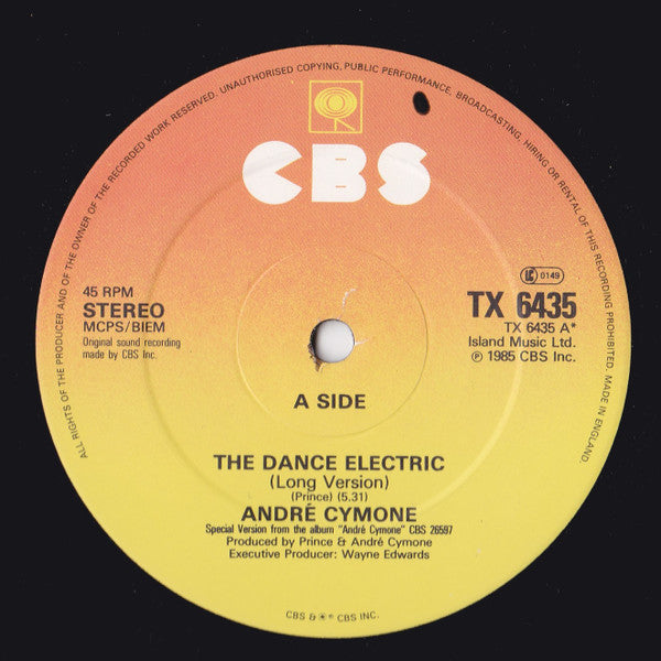 André Cymone : The Dance Electric (12", Gen)