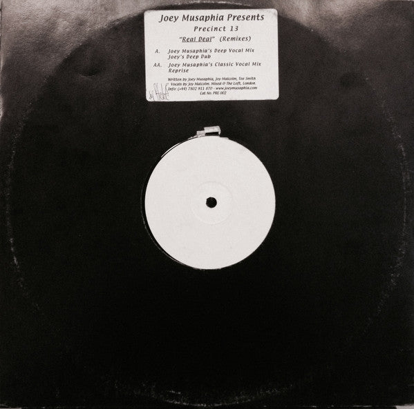 Joey Musaphia Presents Precinct 13 : Real Deal (Remixes) (12", W/Lbl)
