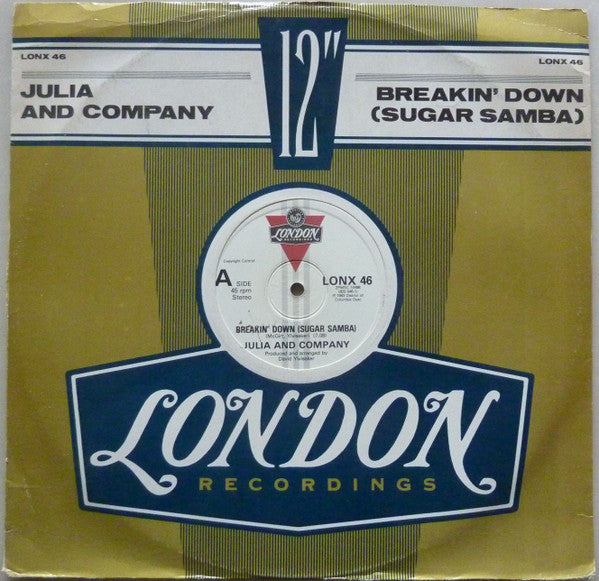 Julia And Company : Breakin' Down (Sugar Samba) (12")