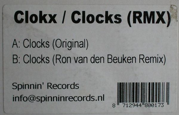 Clokx : Clocks (RMX) (12", W/Lbl)