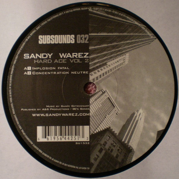 Sandy Warez : Hard Ace Vol 2 (12")