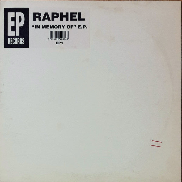 Raphel : In Memory Of E.P. (12", EP)