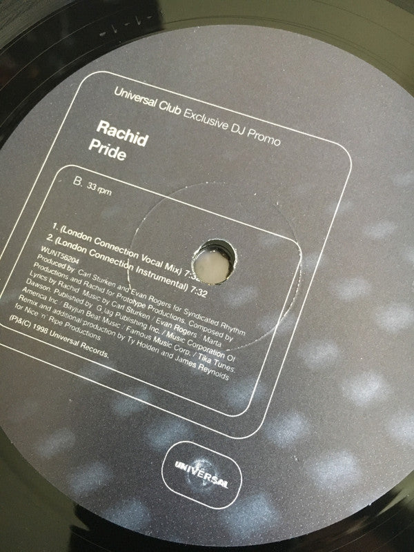 Rachid : Pride (12", Promo)