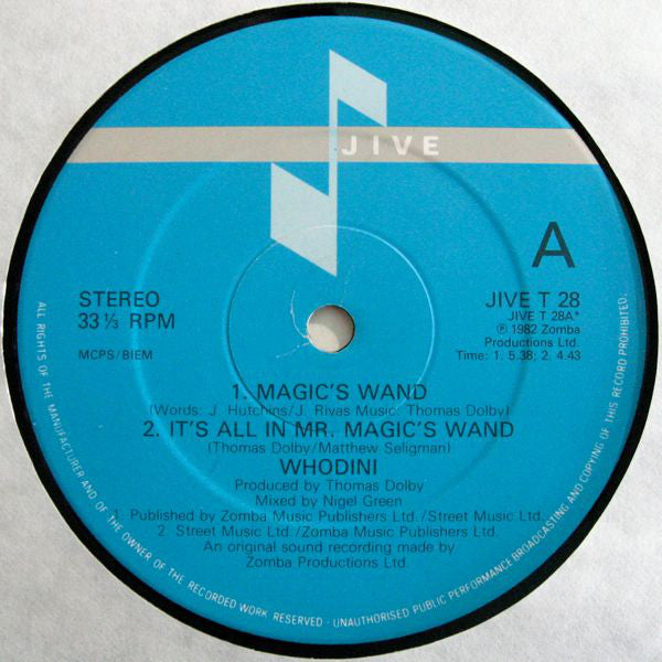 Whodini : Magic's Wand (12", Single)