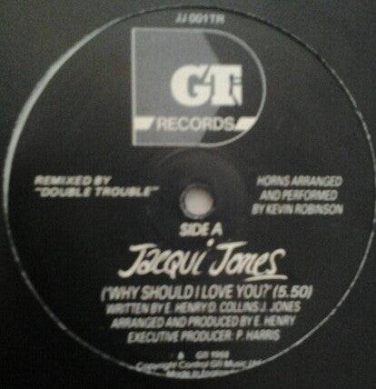 Jacqui Jones : Why Should I Love You? (12")