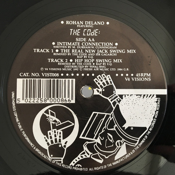 Rohan Delano Featuring The Code : Intimate Connection (12")