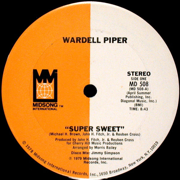 Wardell Piper : Super Sweet (12", Single)