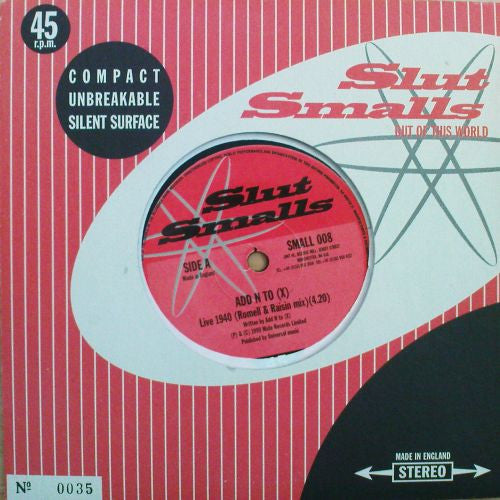 Add N To (X) / Andy Votel : Live 1940 (Romell & Raisin Mix) / Canter (7", Num)