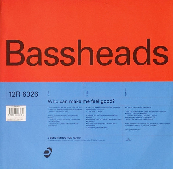 Bassheads : Who Can Make Me Feel Good? (12")