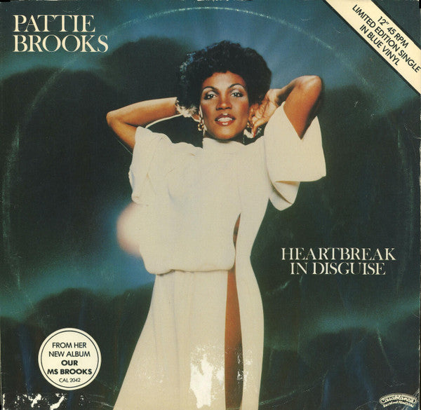 Pattie Brooks : Heartbreak In Disguise (12", Blu)