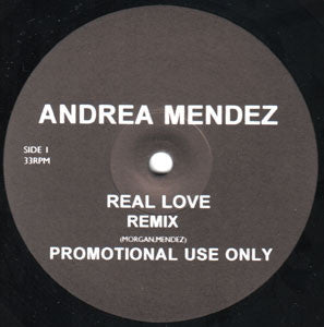 Andrea Mendez : Real Love (Remix) (12", Single, Promo)