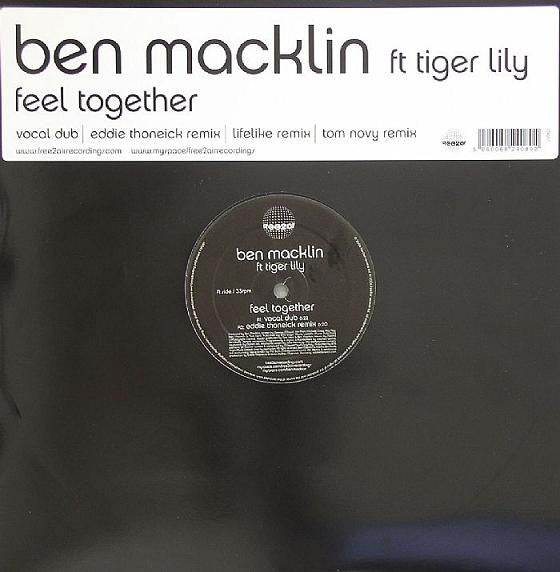 Ben Macklin Ft Tiger Lily : Feel Together (12", Single)