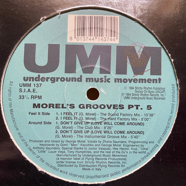 George Morel : Morel's Grooves Pt. 5 (12")